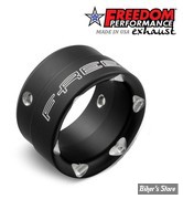 - EMBOUT D'ECHAPPEMENT - FREEDOM PERFORMANCE - 2.5" - STAR / DROIT - NOIR SCULPTE - AC00006