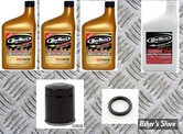 KIT HUILE SYNTHETIQUE - KIT VIDANGE MOTEUR REVTECH - SYNTHETIQUE - SPORTSTER 86+ - FILTRE À HUILE NOIR