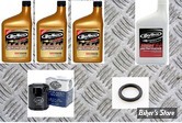 KIT HUILE SYNTHETIQUE - KIT VIDANGE MOTEUR REVTECH - SYNTHETIQUE - SPORTSTER 86UP - FILTRE À HUILE S&S Noir