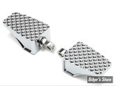 REPOSES PIEDS ARRIÈRE - L-A CHOPPERS - County Line Foot Pegs - FINITION : CHROME - LA-P100-02C