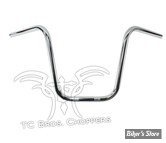  Guidon TC. BROS - TC BROS. 1" NARROW APES HANDLEBAR - APES 12" - AVEC EMPREINTES - CHROME - 101-0108