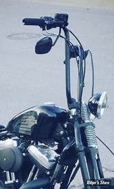 - Guidon TC. BROS - TC BROS. 1" SPRINGER APES HANDLEBARS - APES 16" - AVEC EMPREINTES - NOIR - 101-0209