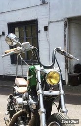 -  Guidon TC. BROS - TC BROS. 1" BOOTLEGGER HANDLEBAR - AVEC EMPREINTES - NOIR - 101-0128