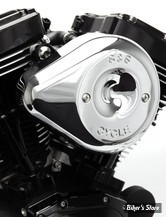 - FILTRE A AIR - S&S - TEARDROP STEALTH AIR CLEANER KIT - MILWAUKEE EIGHT TOURING 17UP / SOFTAIL 18UP - CHROME - 170-0524b