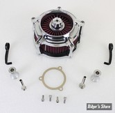 FILTRE A AIR - RSD REPLICA - BT93UP / SOFTAIL 01/15 / DYNA 04/17 / TOURING 02/07 - EVOLUTION & TWINCAM - Exposed Filter Air Cleaner Kit - CHROME