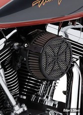 - FILTRE A AIR - COBRA - SOFTAIL 01/15 / DYNA 99/17 - TOURING 02/07 - COBRA - NAKED - CROSS - NOIR - 606-0102-02B