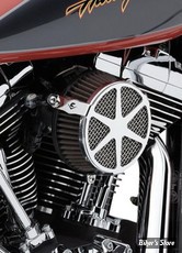 - FILTRE A AIR - COBRA - SOFTAIL 01/15 / DYNA 99/17 - TOURING 02/07 - COBRA - NAKED - SPOKE - CHROME - 606-0102-04