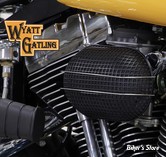 FILTRE A AIR - WAYTT GATLING - BIGTWIN 93/07 - NID D'ABEILLE - OVAL - NOIR - COMPLET