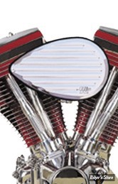 FILTRE A AIR - K&N - BIGTWIN 92/99 - Billet air cleaner assembly - TEARDROP / GROOVED - RK-3912