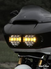 OPTIQUE DE PHARE LED - TOURING FLTR 15/23 - DESTROYER HEADLIGHT DUAL KIT 15-23 ROAD GLIDE LED D14 - DENALI ELECTRONICS - DNL.D14.10200.K