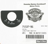 ECLATE A1 - PIECE N° 06 - AUTOCOLLANT DE CONTACTEUR - OEM 71537-96 - LA PIECE