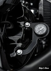 KIT MANOMÈTRE D'AIR / SUSPENSIONS - M8 SOFTAIL 18UP / TOURING 17UP - KILLER CUSTOM - LIGNE DE PRESSION : 4 MM / 5/32" - FOND : NOIR - M8-PRGAUGEB-4