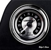 MANOMÈTRE D'AIR / SUSPENSIONS - TABLEAU DE BORD - TOURING 97/13 - LEGEND SUSPENSIONS - FOND : SPUN / CONTOUR : CHROME - 2212-0492