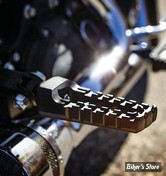 - KYN - RIOT NOIR - REPOSES PIEDS KURYAKYN - RIOT FOOTPEGS - SANS EMPREINTE (SPLINED) - FINITION : NOIR SATIN - 3599