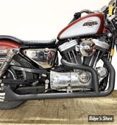 ECHAPPEMENT 2EN1 - Wyatt Gatling - SPORTSTER 86/03 -  Wyatt Gatling 2:1 Fishtail Exhaust Header Pipe -  30-8154 - NOIR