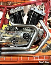 - ECHAPPEMENT / COLLECTEUR - V-TWIN - SPORTSTER 57/85 - Alphabet XL Exhaust Header Set - 30-0938 - ACIER BRUT