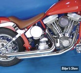 - ECHAPPEMENT  - V-TWIN / Wyatt Gatling - SOFTAIL 86/06 - Wyatt Gatling Exhaust Drag Pipe Set Down Slash Shorty - 30-0552 - CHROME 