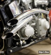 - ECHAPPEMENT  - V-TWIN / Wyatt Gatling  - SOFTAIL 86/17 - Curved Radius 2" Drag Pipe Set - 30-0009 - CHROME