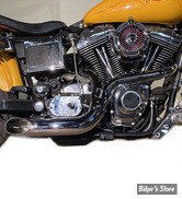 - ECHAPPEMENT - V-TWIN / Wyatt Gatling - FXD 2:1 Lake Side Pipe Exhaust - DYNA 1991/2005 - CHROME - 30-0711