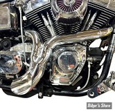 - ECHAPPEMENT - V-TWIN / Wyatt Gatling - FXD Ground Pounder EXHAUST - DYNA 1991/2005 - CHROME - 30-0855