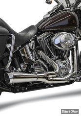 ECHAPPEMENT BASSANI -  SOFTAIL 00/17 - 2-into-1 Ripper Exhaust System - CHROME - 1S6C