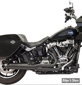 ECHAPPEMENT - BASSANI - SOFTAIL FLHC / FXRLRST - 2-into-1 Exhaust System with Superbike Muffler - FINITION : NOIR - 1S78B