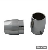 2" 1/4 - EMBOUTS D ECHAPPEMENTS - POUR TUBE DE 2 1/4" - TAPERED EXHAUST PIPE TIP SET - CHROME