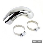 PARE CHALEUR - POUR COLLECTEUR 2 EN 2 FL 70/84 - V-TWIN - 30-0675 -  CHROME