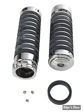 POIGNEES - V-TWIN TEDD CYCLE - BILLET MULTI BAND - CHROME