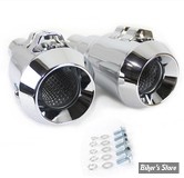 SILENCIEUX - GRENADE 1"3/4 - LONGUEUR : 11" - Grenade Muffler Set - 30-0073 - CHROME