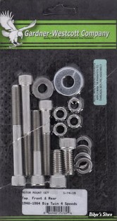 ECLATE J - PIECE N° 12 - Visserie de fixation moteur - BigTwin 48/84 - OEM 4726 / 7825 / 4401W / 4435W - Gardner Wescott - Allen - INOX - S-74-19