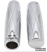 POIGNEES - V-TWIN Tedd Cycle - BILLET DIAMOND STYLE - CHROME