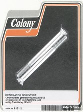 ECLATE N - PIECE N° 08 / 12 - Kit de visserie de Generatrice filetage: 1/4”-24 - OEM 30011-36 / 1523-36 - Colony - OEM Style - Chrome - 8151-2