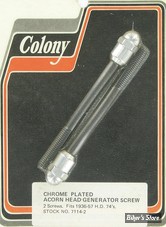 ECLATE N - PIECE N° 08 / 12 - Kit de visserie de Generatrice filetage: 1/4”-24 - OEM 30011-36 / 1523-36 - COLONY - ACORN STYLE - 7114-2
