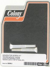 ECLATE N - PIECE N° 16 - KIT DE VISSERIE DE GENERATRICE FILETAGE: 1/4”-24- OEM 2349 - OEM STYLE - COLONY - PLAQUÉ BLANC - 8208-2