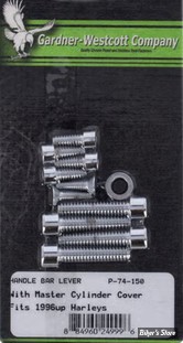 ECLATE L - PIECE N° 12 - KIT DE VISSERIE DE COMMODOS - HD96up -BTR / CHROME POLI - P-74-150