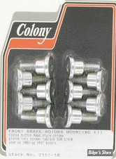 ECLATE DF - PIECE N° 02A - KIT VISSERIE DE DISQUE AVANT (JANTE MOULEE) - OEM 3762M - TORX - ZINGUÉ - 3573-10