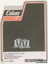 ECLATE DF - PIECE N° 02 - KIT VISSERIE DE DISQUE AVANT (JANTE MOULEE) - OEM 41191-74A - FRAISEE - ZINGUÉ - 3448-5