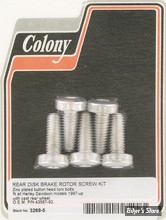 ECLATE DF - PIECE N° 02 - KIT VISSERIE DE DISQUE AVANT / ARRIERE  (JANTE MOULEE) - OEM 43562-92 - TORX - ZINC - 3269-5