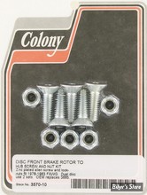 ECLATE DF - PIECE N° 03 - KIT VISSERIE DE DISQUE AVANT (JANTE A RAYONS ) - OEM 3685 - FRAISEE - ZiNGUÉ - 3570-10