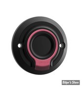 ECLATE I - PIECE N° 23 - CACHE ALLUMAGE POUR MILWAUKEE-EIGHT® SOFTAIL / TOURING 17UP - Fangster Point cover - NOIR / ROUGE