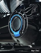 ECLATE I - PIECE N° 25A - COUVERCLE D EMBRAYAGE - OEM 25700477 / 25700388 / 25700458 - TOURING 16UP / FLHTCUL/FLHTKL 15UP - FANGSTER - NOIR / BLEU