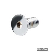ECLATE I - PIECE N° 26 - TRAPPES DE DERBY ET D INSPECTION - 1/4-20 x 5/8 FRAISEE - SPORTSTER 91UP : Vis - OEM 41191-74A - CHROME - LA PIECE