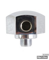 ADAPTATEUR/RACCORD DE MANO DE PRESSION D HUILE - BT71/84 - XL71/85 - KNUCKLE STYLE - Wyatt Gatling - CHROME