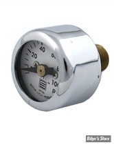 MANO DE PRESSION D'HUILE - 100 PSI - V-TWIN / SIFTON - 0 À 100 PSI - Mini Oil Gauge