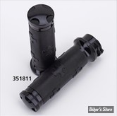 POIGNÉES - ZODIAC - TIRAGE PAR CÂBLES HD 82UP / 1" - TORNADO II - CAOURCHOUC NOIR - CROSS / NOIR