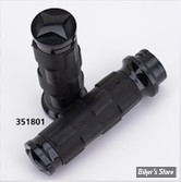 POIGNÉES - ZODIAC - TIRAGE PAR CÂBLES HD 82UP / 1" - TORNADO II - CAOURCHOUC NOIR - STAR / NOIR