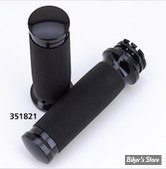 POIGNÉES - ZODIAC - TIRAGE PAR CÂBLES HD 82UP / 1" - TORNADO II - CAOURCHOUC NOIR - LISSE / NOIR