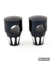 RISERS - HAUTEUR :  50MM / 2" - KEN'S FACTORY - RAINURES - NOIR - 2-101