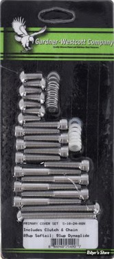 ECLATE I - PIECE N° 70 - KIT VISSERIE DE CARTER PRIMAIRE EXTERNE SOFTAIL 89/98 - DYNA 91/98 - INOX - S-10-24-08N